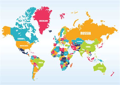 MAP Countries Of The World Map